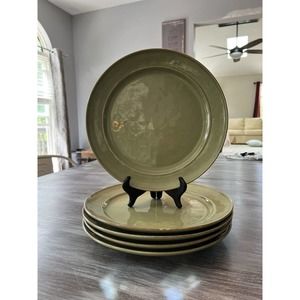 Pottery Barn Dinner Plates (5) Cambria Style Handcrafted in Portugal 11.75"